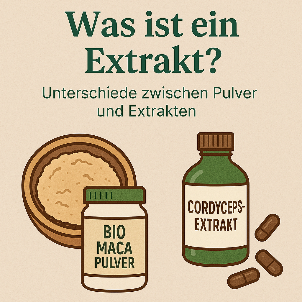 Was ist ein Extrakt? Unterschiede zwischen Pulver und Extrakten